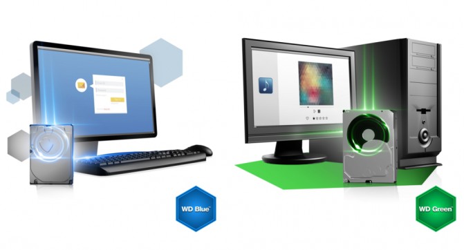 Компанія WD, підрозділ Western Digital об'єднує лінійки жорстких дисків WD Green і WD Blue