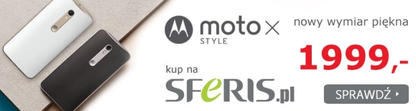 Телефон для обзора предоставил   Sferis   в котором вы можете купить Moto X Style за 1999 злотых (та же цена указана двигателями сравнения цен)