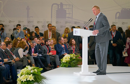 Глава КК «РОСНАНО» на минулому 3-5 жовтня форумі «Російська енергетична тиждень» розповів про майбутнє відновлюваної енергетики   Анатолій Чубайс