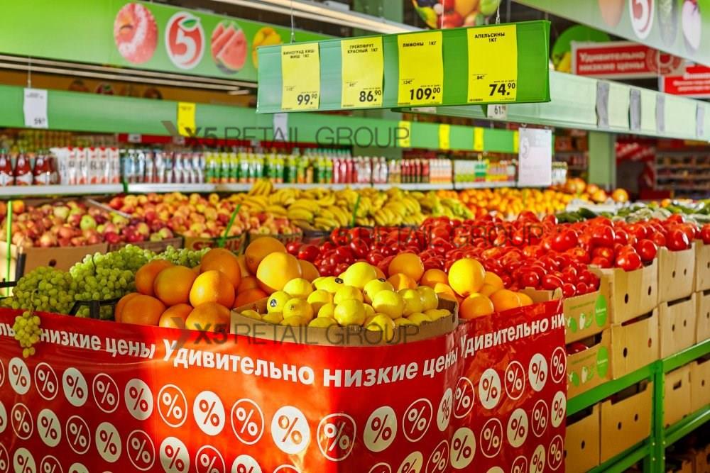 За підсумками останнього місяця зими середня вартість продовольчого набору в торговій мережі «Пятерочка» була на 6% нижче, ніж в середньому по Росії, на 17% нижче, ніж в середньому по Москві, і на 10% нижче середньої вартості продовольчого набору в Санкт Петербурзі за даними Росстату